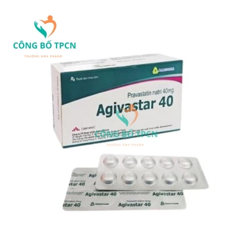 Agivastar 40 Agimexpharm - Thuốc điều trị tăng cholesterol máu